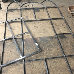 Arched Window Being Made