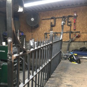 Traditional House Gates Being Made